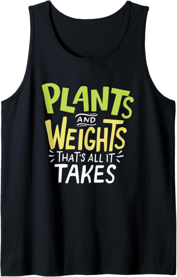 Vegan Vegetarian Weightlifter Workout Gym Training Tank Top - Image 2